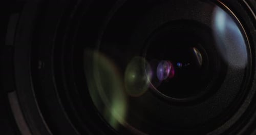 Dramatic Camera Lens Close Up