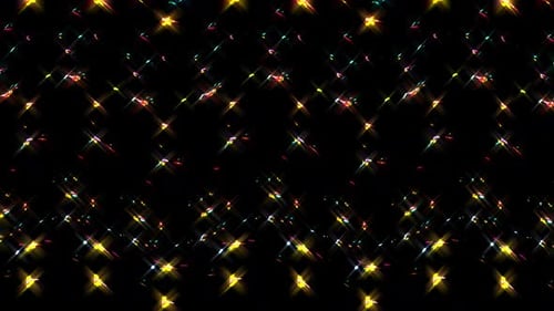 abstract lines shape colorful flashing light dots, black background
