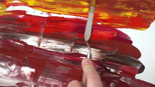 Dessin d'un tableau Gouache