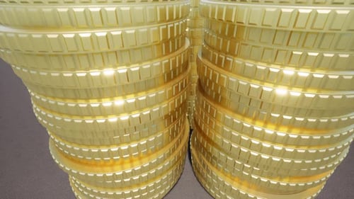 Column Gold Coins Concept Business Cash Currency
