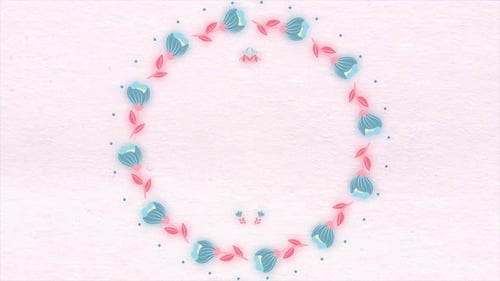 Background of the painted flowers
