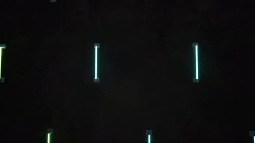 Abstract Neon Glowing Light Bars Dynamic Background