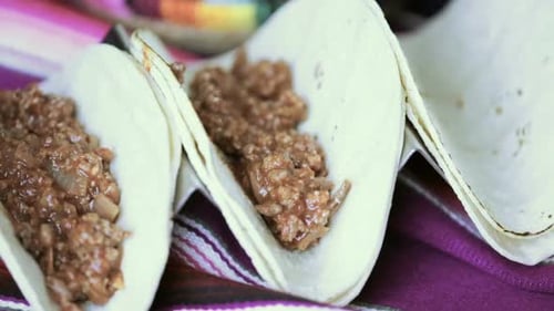 Delicious Tacos Assembled at Home