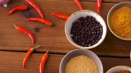 Close Up Shot of Spices and Ingredients