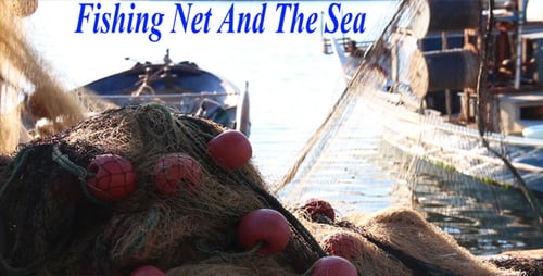 Fishing Net And The Sea