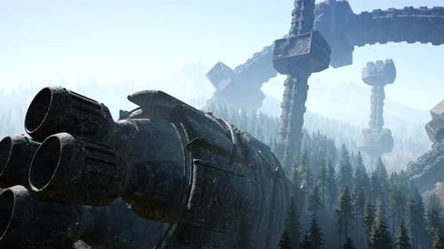 UFO Crashed in the Forest