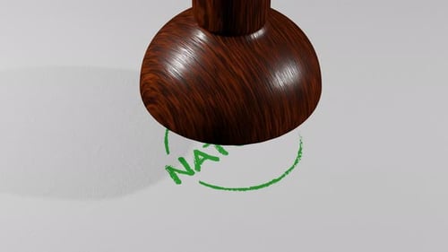 Hand-Drawn Natural Logo Reveal with Wooden Stamp