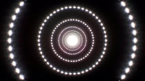 Circle Glitter Light 4K Loop 02