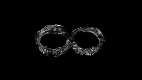 Water Flowing Infinity Symbol Reveal