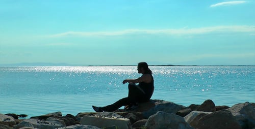Man Near the Seaside