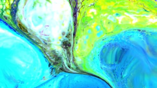Abstract Colors Flowing in a Dreamlike Pattern