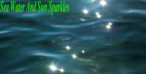 Sea Water And Sun Sparkles