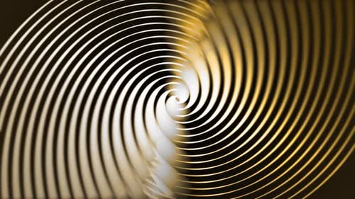 Rotierende gekrümmte Linien auf schwarzem Hintergrund