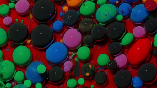 Colorful Green Black Bubbles Surface Wallpaper Themes Background Multicolor Space Universe Concept