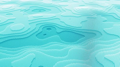 Digital Pixelated Terrain Landscape Contours 2 4K