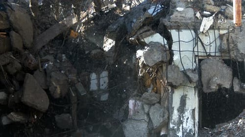 Demolution Destruction An Old House Building 53