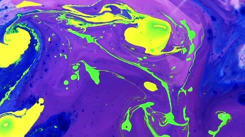 Abstract Colorful Invert Paint Bubbles Galactic Exploding Texture