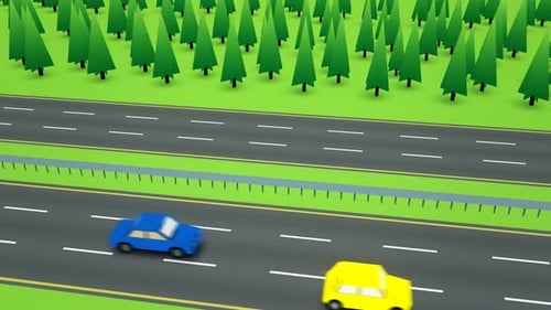 Un coche rojo chocó contra la barandilla de la mediana y estalló en llamas.