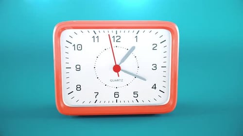Timelapse de reloj de dibujos animados 3d