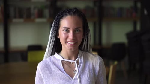 Portrait of a Woman in the Library