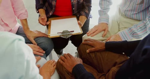 Adults Gathering for Meeting