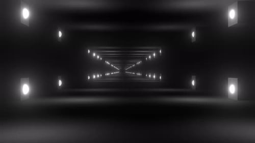 Light Corridor Loop 4k