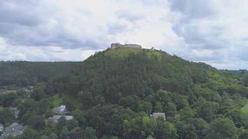 Castle ruins on a hill