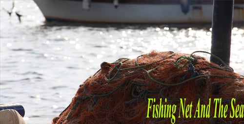 Fishing Net And The Sea