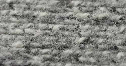 Grey Woolen Fabric Closeup