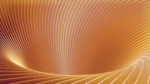 Rotating Orange Gradient Spirals in an Array