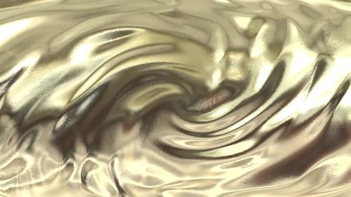 Fluid Golden Liquid Abstract Motion Background Loop