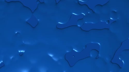 Abstract Blue Liquid Blob Morphing Background
