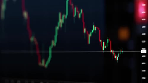 Graph of Crypto Currency Online. Quotes of Eth and Btc at Stock Exchange. Stock Exchange Market