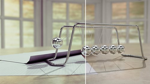 Newton's Cradle Perpetual Motion Physics Demonstration