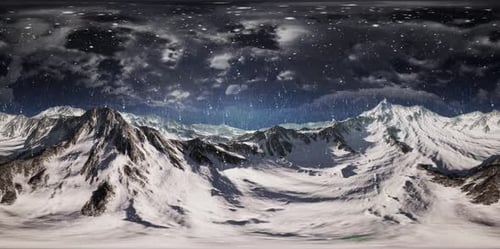 VR 360 Norway Mountains Severe Landscape