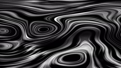 Monochrome Fluid Abstract Waves Background Animation