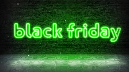 Black Friday Neon Sign Green
