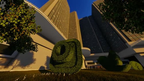 Instagram Logo And Skyscrapper