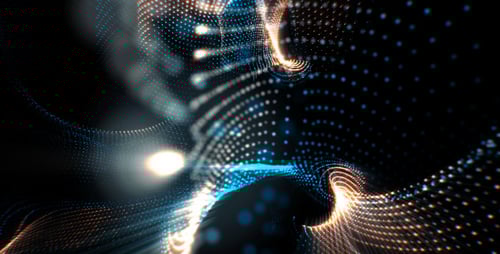 Dynamic Abstract Particle Wave Flow Background Loop