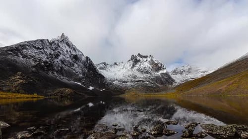 Grizzly Lake in Tombstone Territorial Park Yukon Canada