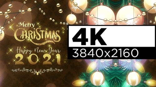 Sparkling Christmas and New Year Greeting