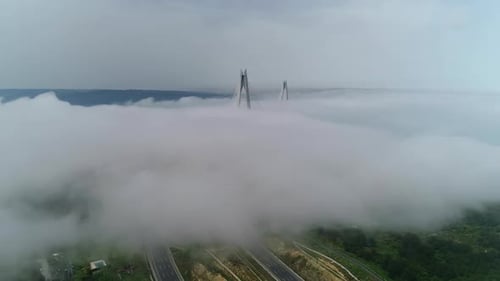 Yavuz Sultan Selim Bridge Aerial Shot