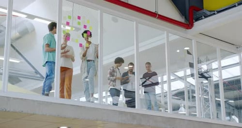 Creatives working in a modern office
