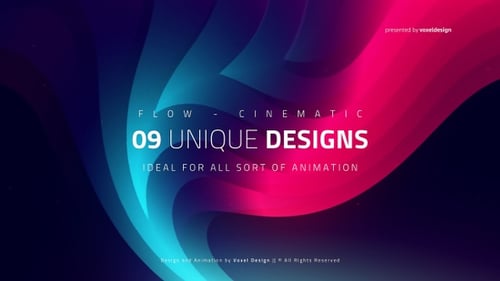 Flowing Cinematic Abstract Background Animation