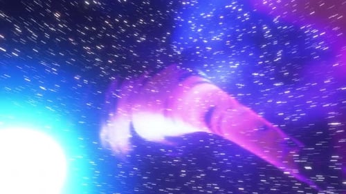Futuristic Space Travel Warp Speed Loop Background