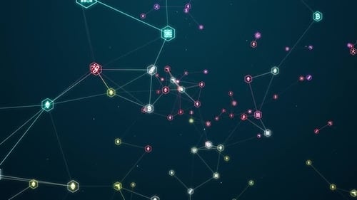 Rede Blockchain digital abstrata