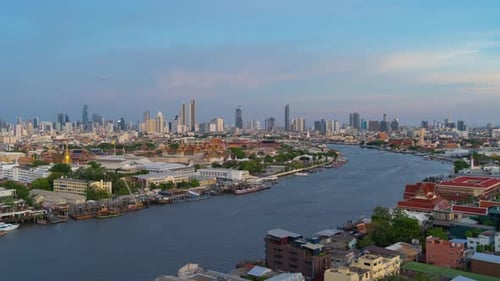 Time lapse of Temple of the Emerald Buddha, Grand palace, Wat Pho, and Wat Phra Kaew,