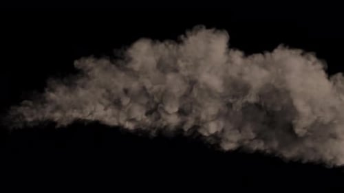 Realistic Smoke Dust Trail with Embers VFX Overlay