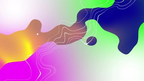 Fluid Abstract Background with Dynamic Gradient Shapes