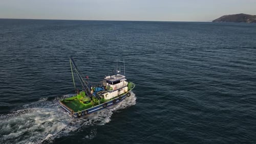 Fishing Boat In Sea